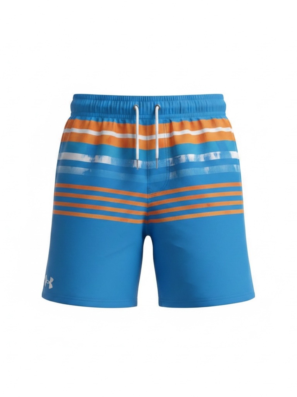 Under Armour Kids Blue and Orange Striped Shorts Size 10-12